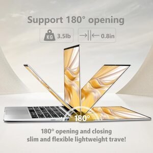 15.6 Inch Laptop with Celeron N4000, 8GB RAM, 256GB SSD, FHD Display