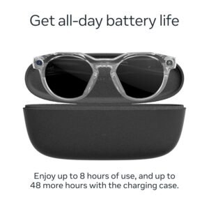 Oakley Meta HSTN, Clear, Smart AI Glasses