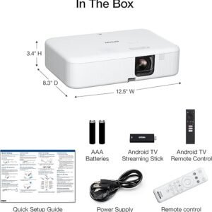 Epson EpiqVision Flex CO-FH02 Full HD Smart Streaming Portable Projector