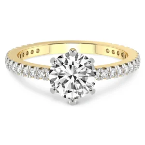 10kt Zoey Six Prong Eternity Lab Diamond Ring