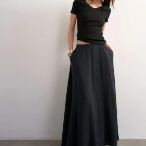 Full Circle Cupro Maxi Skirt